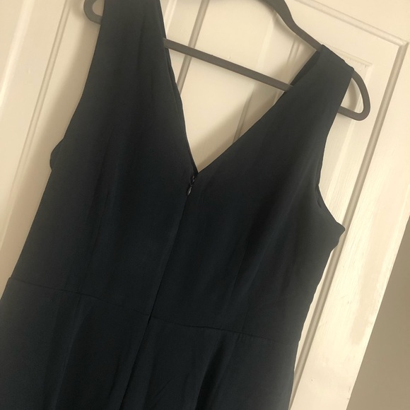 London Times side tie jumpsuit- Navy - size 16 - Picture 4 of 6